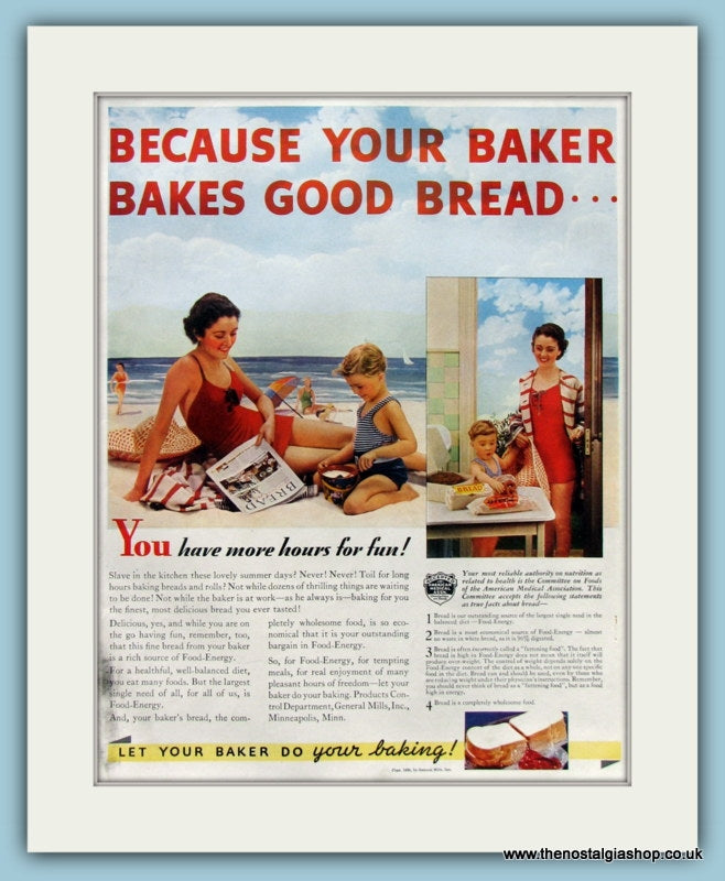 Baker Does Your Baking Original Advert 1955 (ref AD8319)