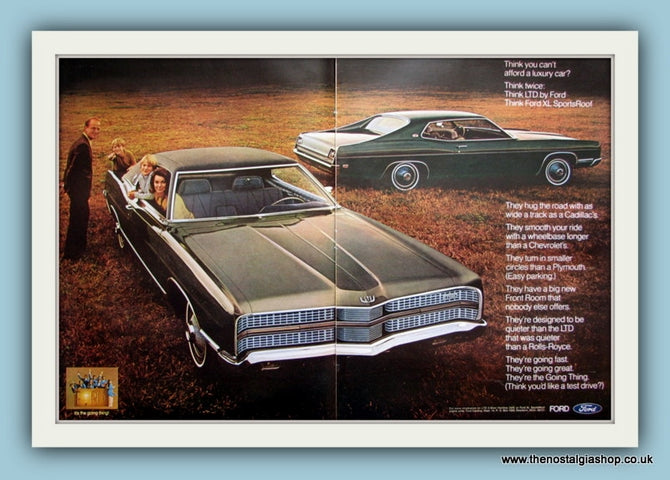 Ford XL Sports Roof. Original Advert 1969 (ref AD8155)