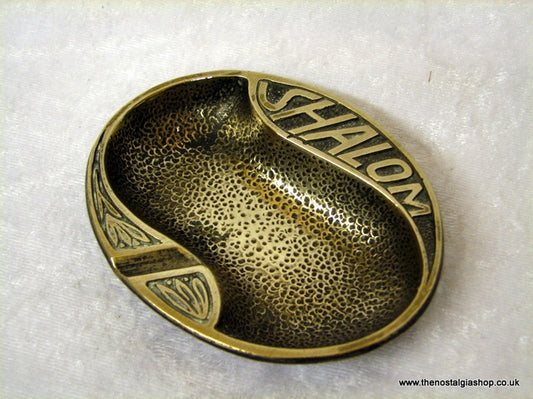 Brass Ash tray Jewish. (ref nos060a)