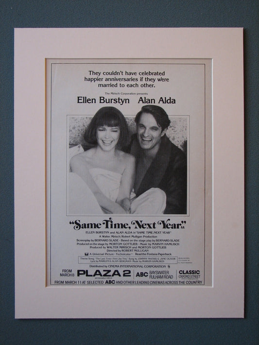 Same Time,Next Year Original Advert 1978 (ref AD464)