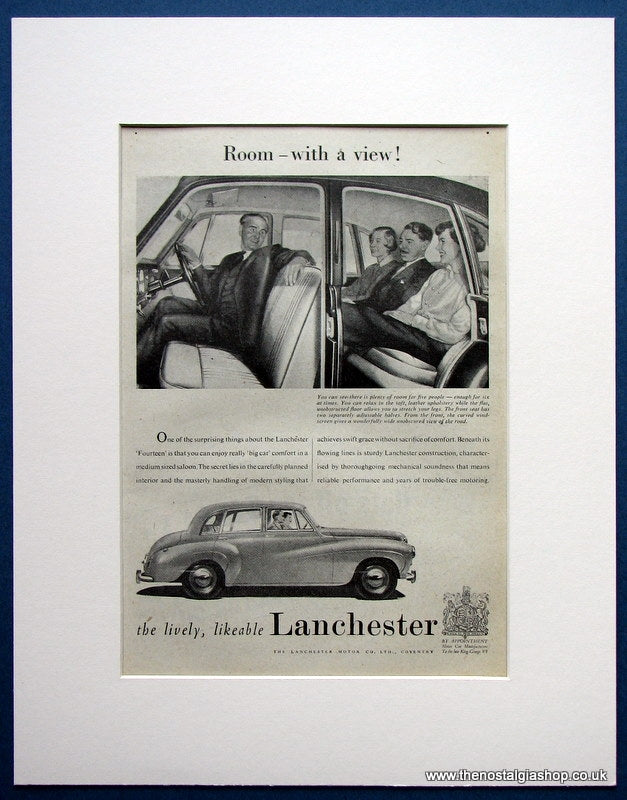 Lanchester Fourteen 1952 Original Advert (ref AD1688)