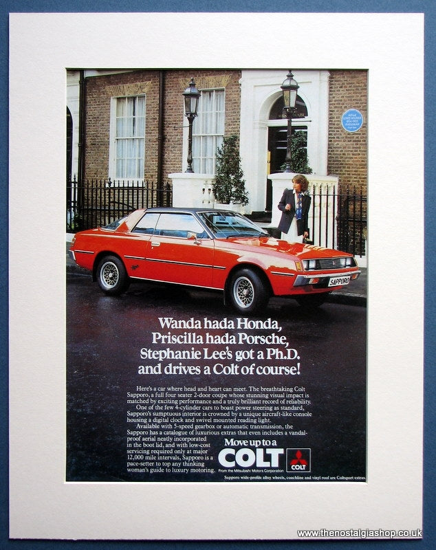 Colt Sapporo 1980 Original Advert (ref AD1480)