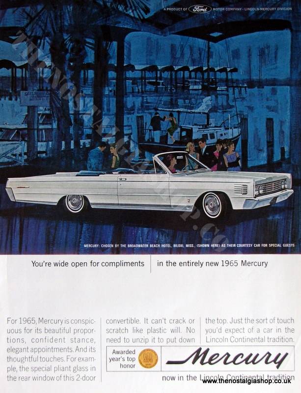 Ford Mercury 1965. Original Advert (ref AD4043)
