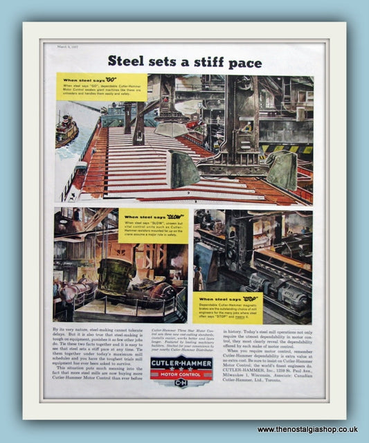 Cutler-Hammer Original Advert 1957 (ref AD8173)