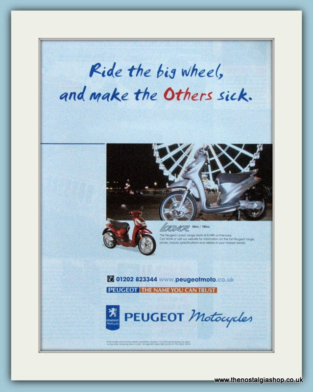 Peugeot Looxar  Original Advert 2001 (ref AD4187)
