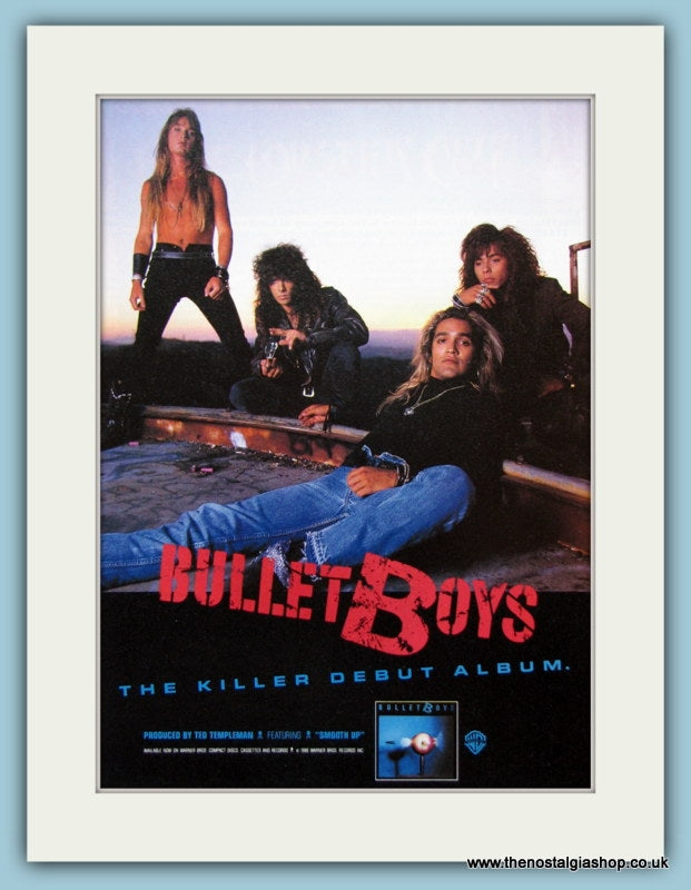 Bullet Boys Original Music Advert 1988 (ref AD3396)