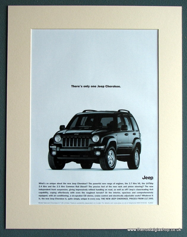 Jeep Cherokee 2002 Original Advert (ref AD1741)