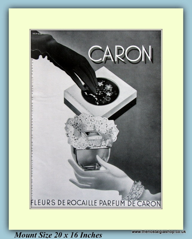 Caron French Perfume Original Advert 1937 (ref AD9412)