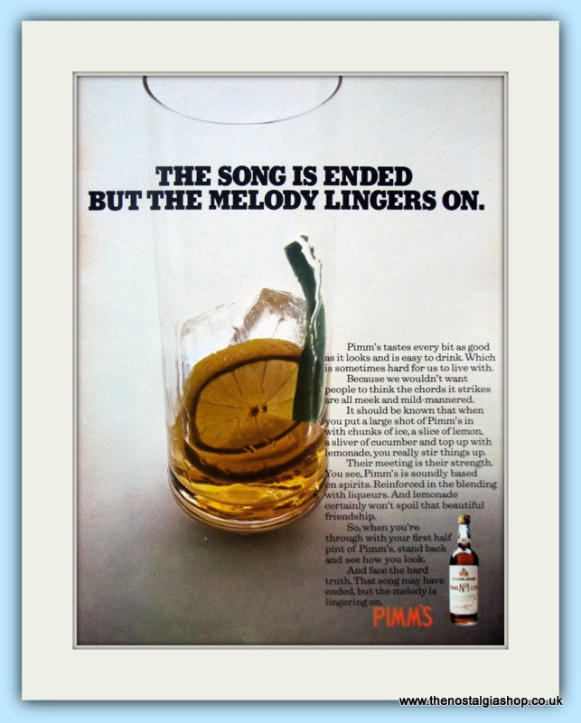Pimm's. Original Advert 1971 (ref AD4815)