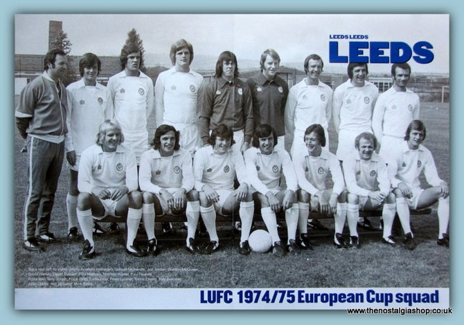 Leeds United 1974 European Cup Squad. 2000 Mounted Print (ref AD4057)
