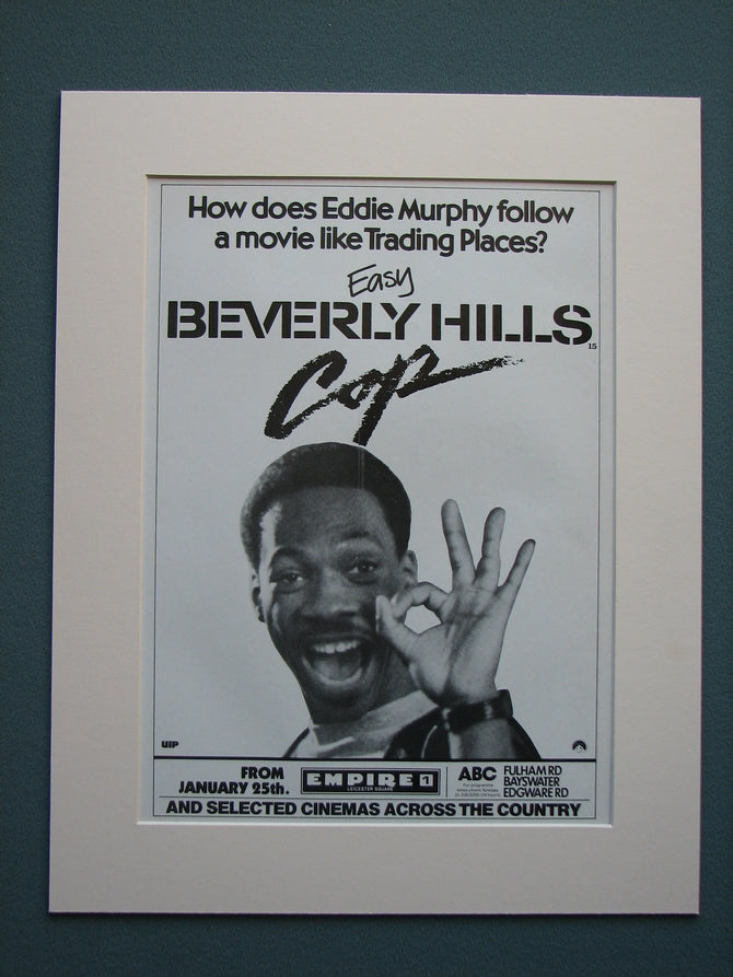 Beverly Hills Cop 1985 Original advert (ref AD553)