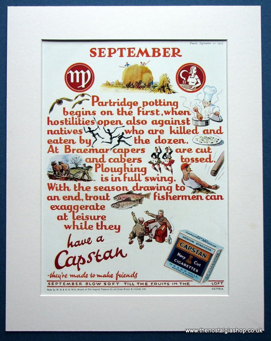 Capstan Cigarettes 1952 Original Advert (ref AD996)