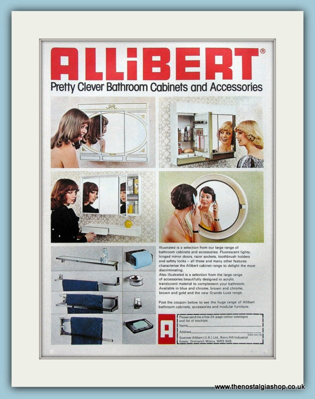 Allibert Cabinets And Accessories Original Advert 1975 (ref AD3905)