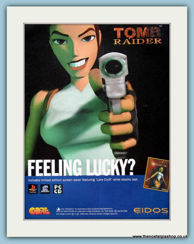 Tomb Raider Original Advert 1996 (ref AD4038)