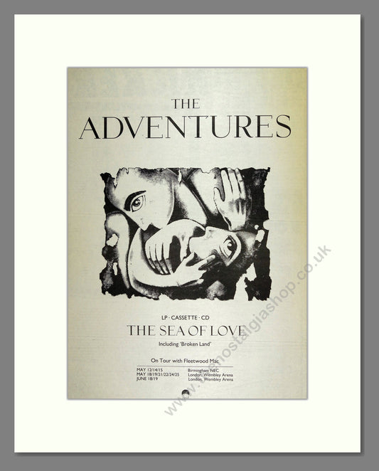 Adventures (The) - The Sea of Love. Vintage Advert 1988 (ref AD16028)