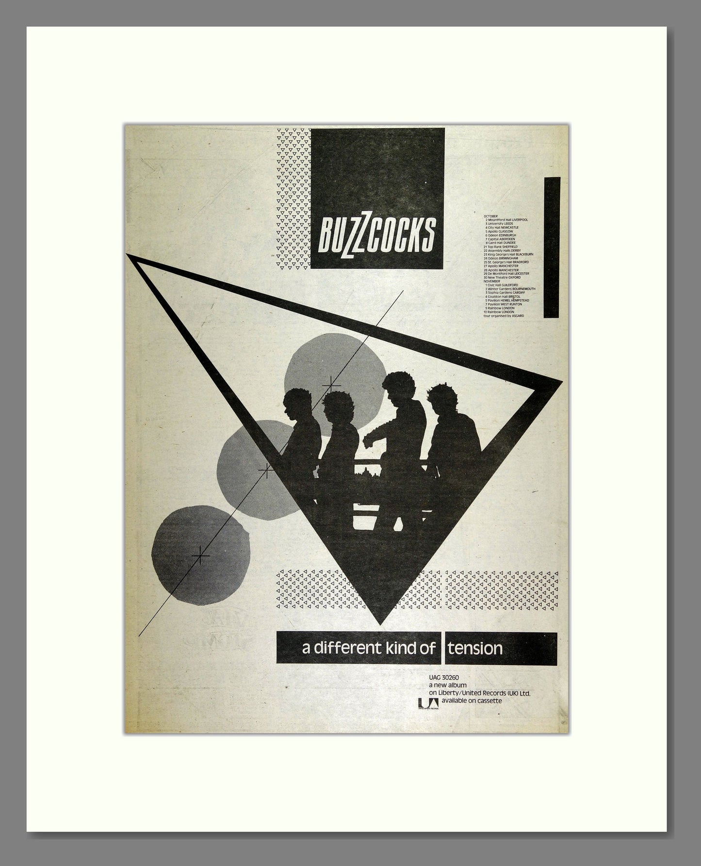 Buzzcocks - A Different Kind of Tension. Vintage Advert 1979 (ref AD16084)