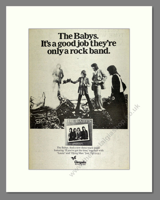 Babies (The) - If You've Got The Time. Vintage Advert 1976 (ref AD16148)
