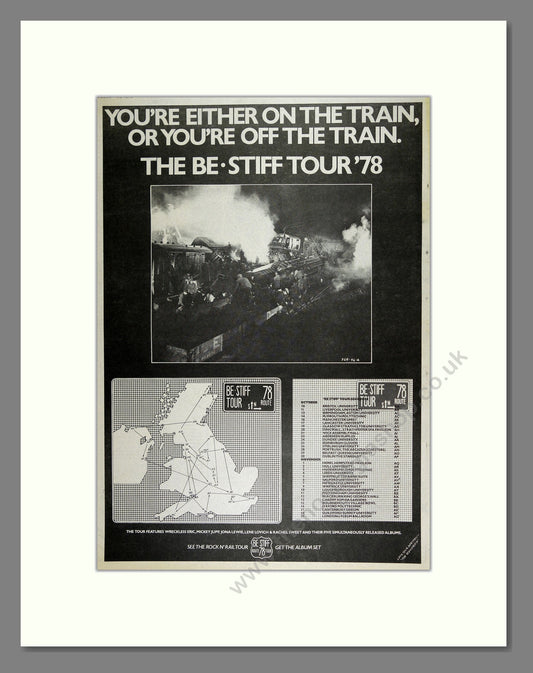 Be Stiff - UK Tour. Vintage Advert 1978 (ref AD16162)
