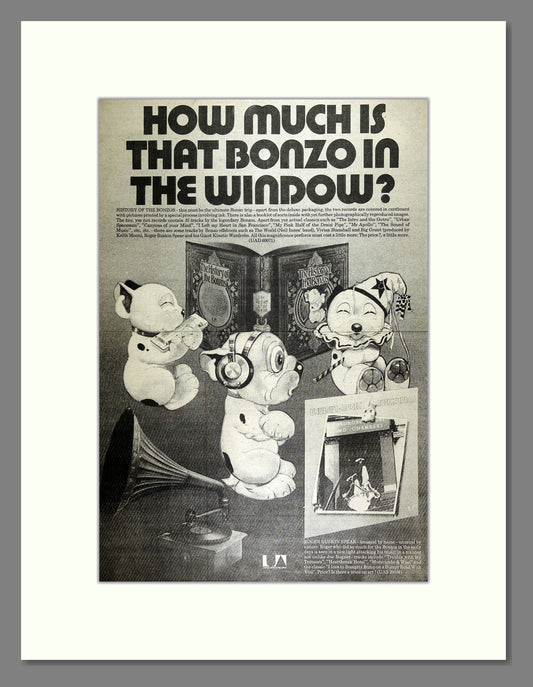 Bonzos (The) - History of The Bonzos. Vintage Advert 1974 (ref AD16164)