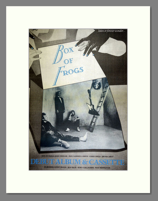Box of Frogs - Debut Album. Vintage Advert 1984 (ref AD16176)