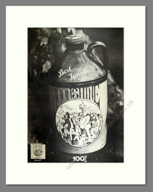Burt Jansch - Moonshine. Vintage Advert 1973 (ref AD16182)