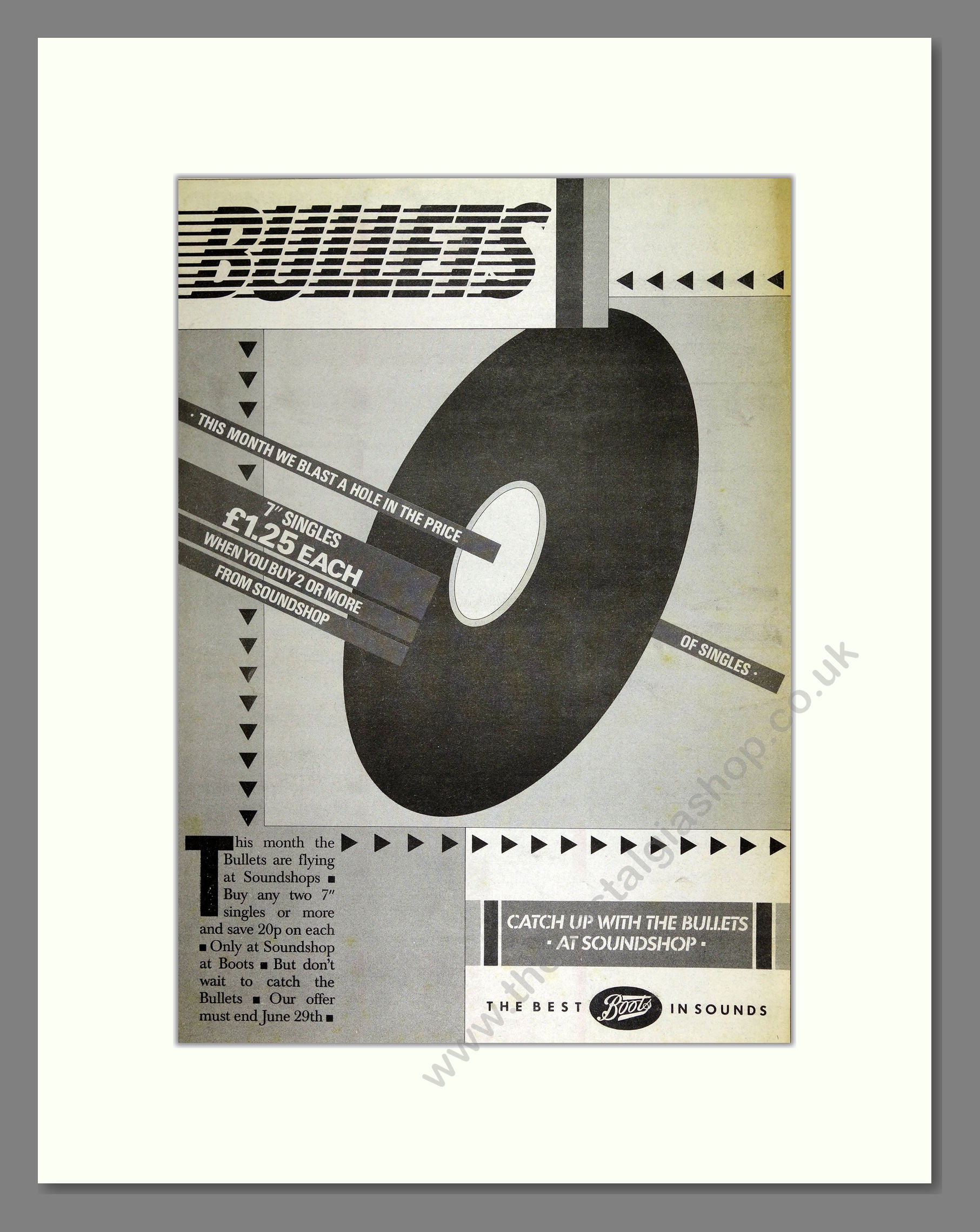 Two Bullets Ad Bullets - Self Titled. Vintage Advert 1985 (ref AD16186) – The ...