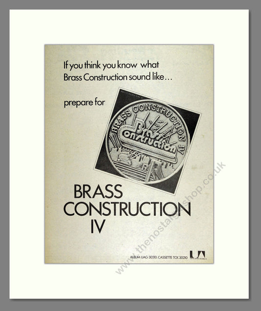 Brass Construction - IV. Vintage Advert 1978 (ref AD16187)
