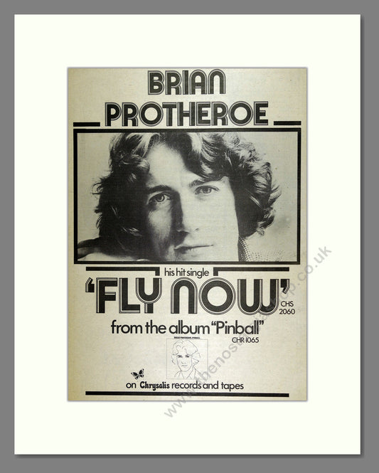 Brian Protheroe - Fly Now. Vintage Advert 1975 (ref AD16190)