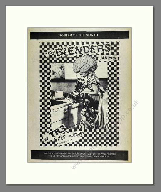 Blenders (The) - At TR3. Vintage Advert 1980 (ref AD16191)