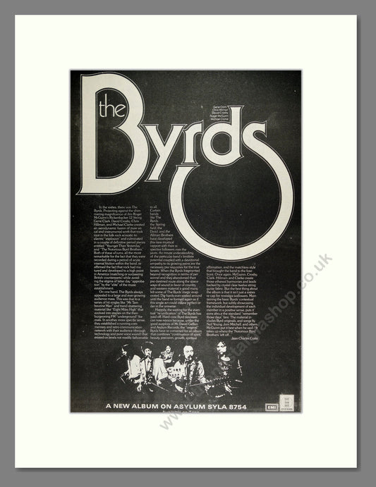 Byrds (The) - Self Titled. Vintage Advert 1973 (ref AD16193)