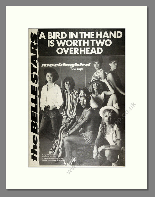 Belle Stars - Mockingbird. Vintage Advert 1982 (ref AD16194)