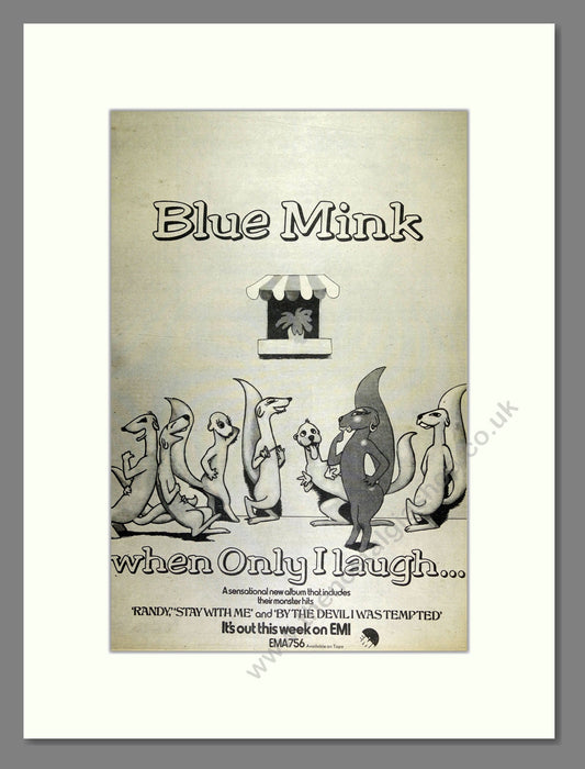 Blue Mink - When Only I Laugh. Vintage Advert 1973 (ref AD16206)