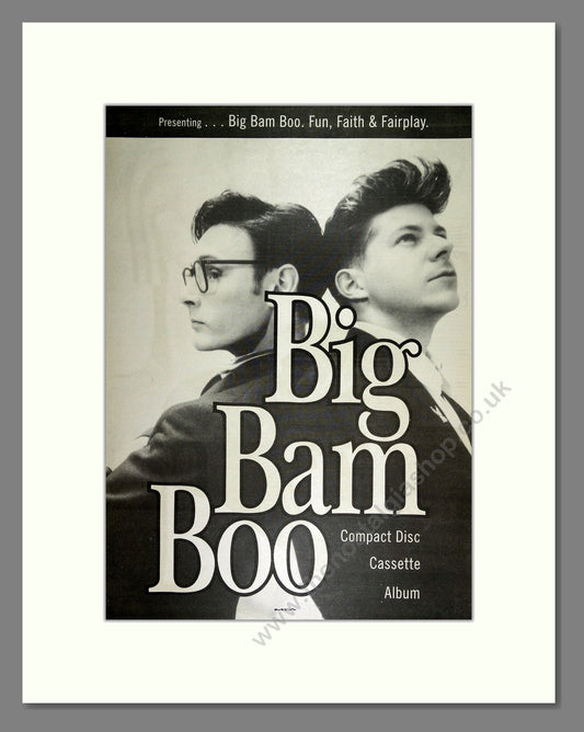 Big Bam Boo - Fun, Faith and Fairplay. Vintage Advert 1989 (ref AD16213)