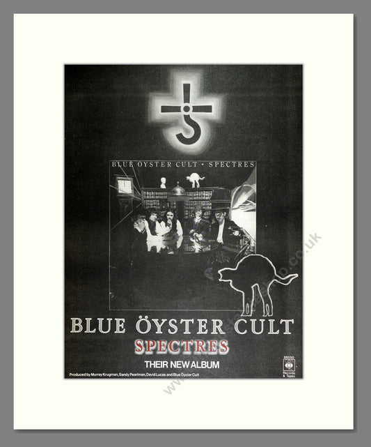 Blue Oyster Cult - Spectres. Vintage Advert 1978 (ref AD16218)
