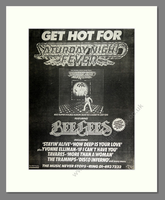 Bee Gees (The) - Saturday Night Fever. Vintage Advert 1978 (ref AD16220)