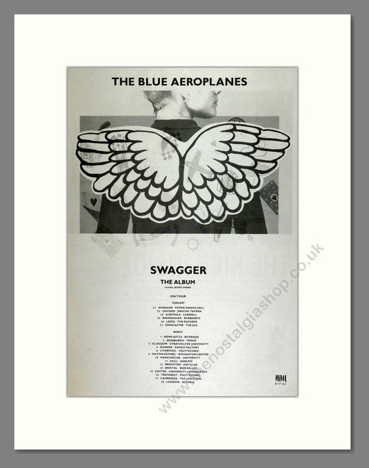 Blue Aeroplanes - Swagger. Vintage Advert 1990 (ref AD16231)