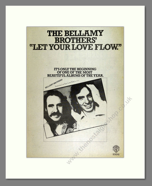 Bellamy Brothers (The) - Let Your Love Flow. Vintage Advert 1976 (ref AD16236)