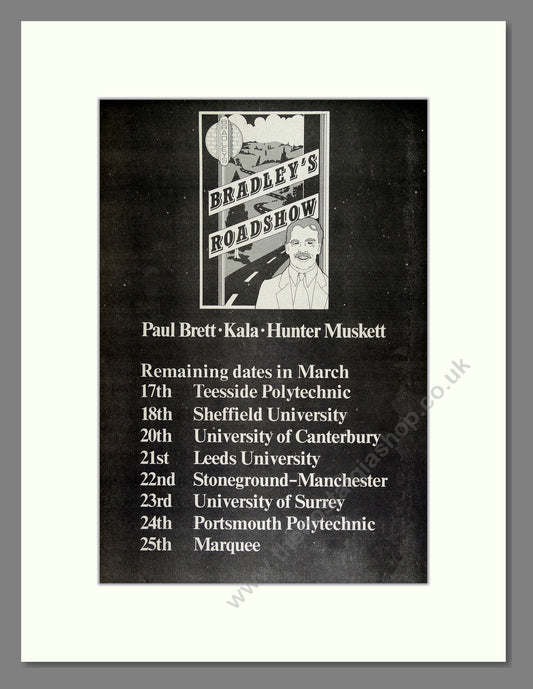 Bradley's Roadshow - UK Tour. Vintage Advert 1973 (ref AD16239)
