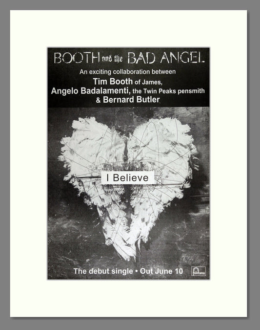 Booth and The Bad Angel - I Believe. Vintage Advert 1996 (ref AD16246)