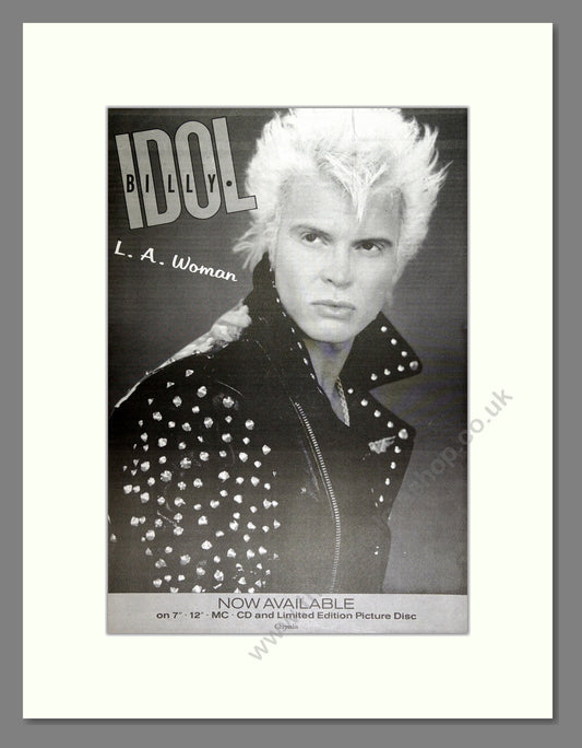 Billy Idol - LA Woman. Vintage Advert 1990 (ref AD16263)