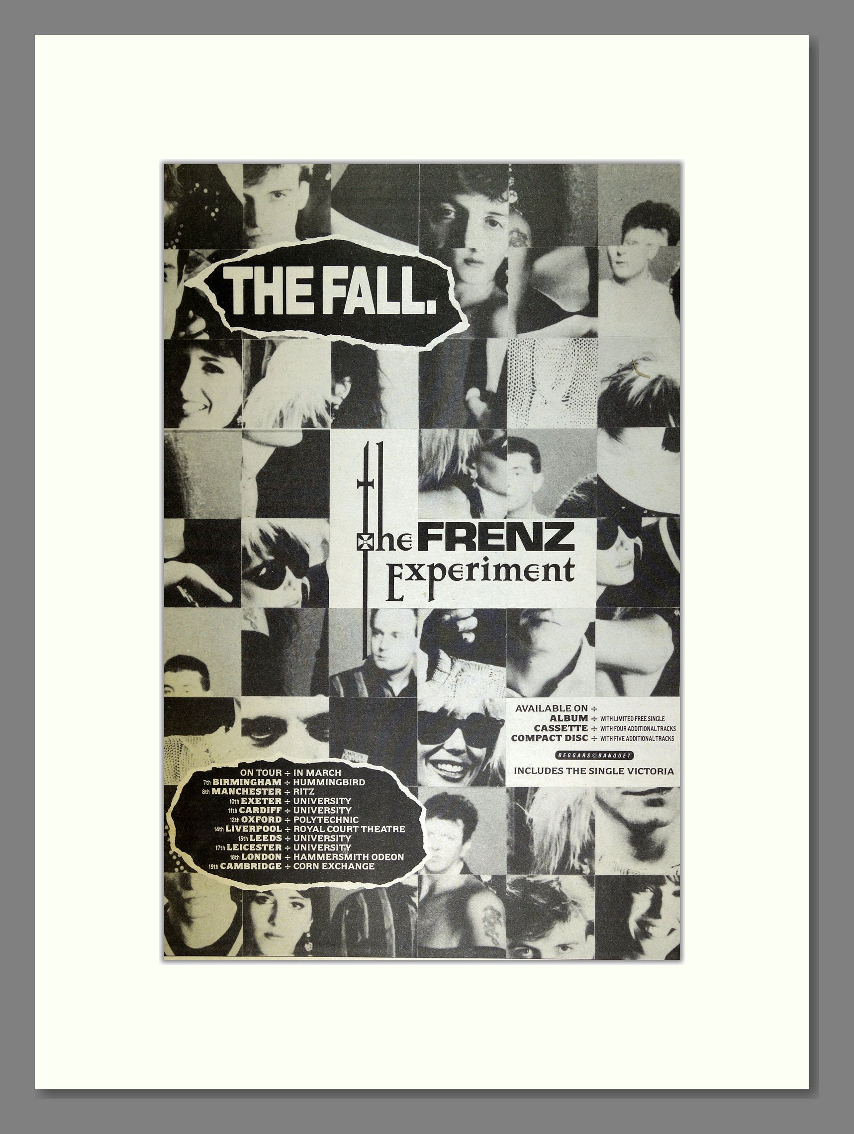 Fall (The) - The Frenz Experiment. Vintage Advert 1988 (ref AD16353)