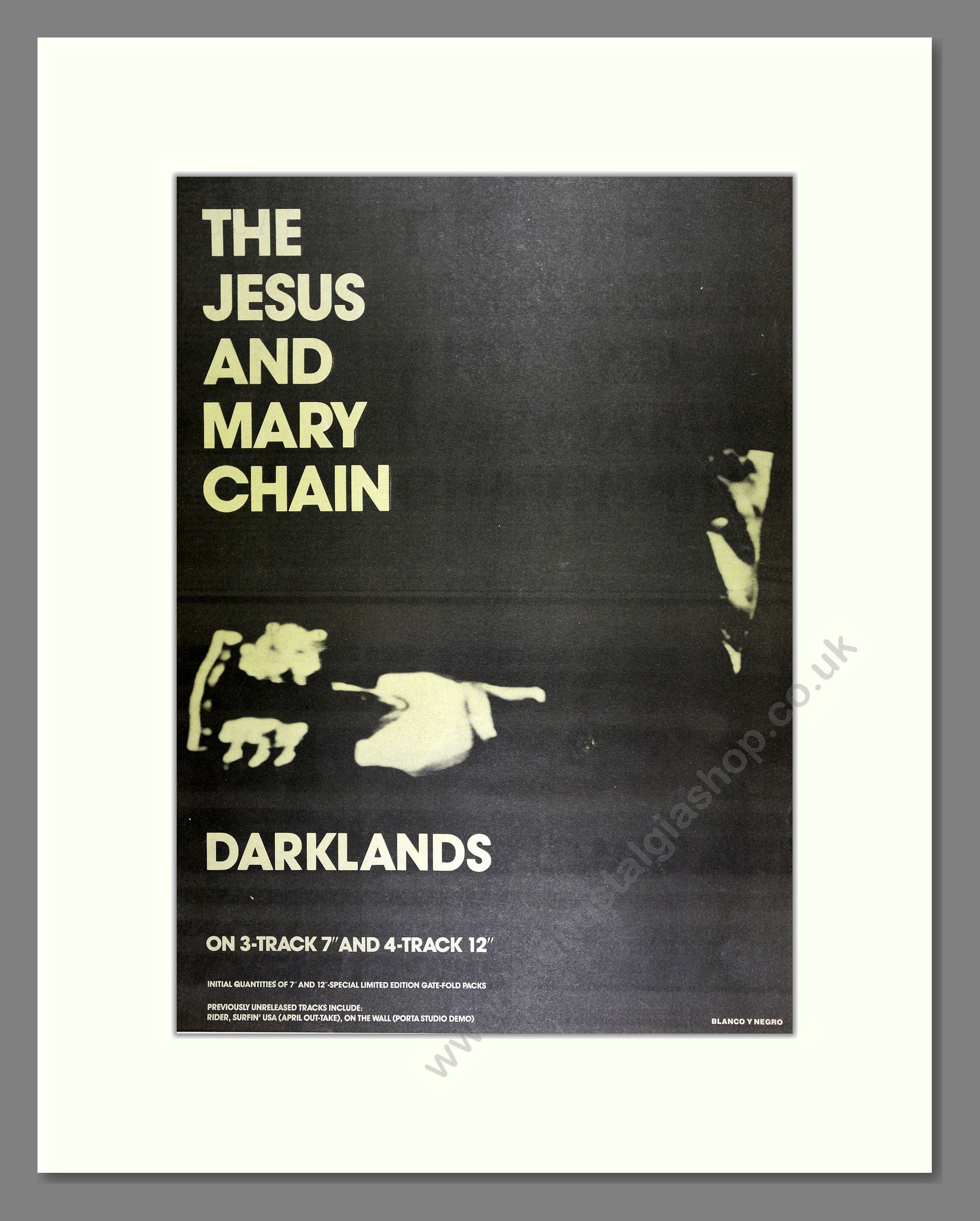 Jesus and Mary Chain (The) - Darklands. Vintage Advert 1987 (ref AD16475)