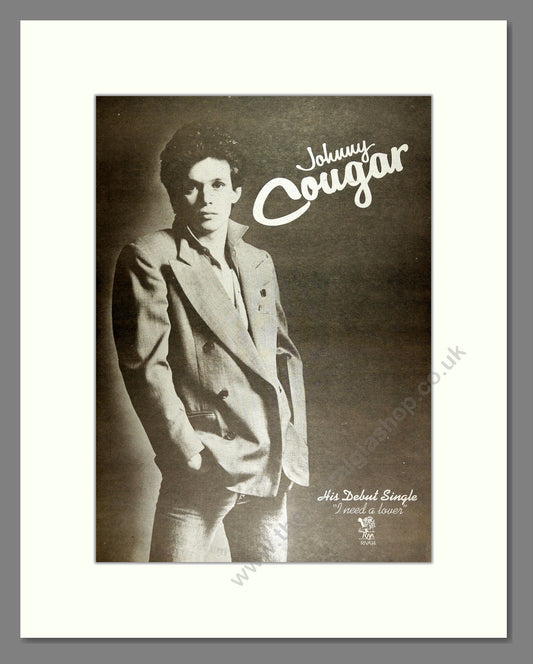Johnny Cougar - I Need A Lover. Vintage Advert 1978 (ref AD16481)