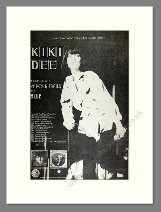 Kiki Dee - UK Tour. Vintage Advert 1976 (ref AD16508)