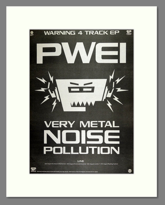 Pop Will Eat Itself - Very Metal Noise Pollution. Vintage Advert 1989 (ref AD16523)