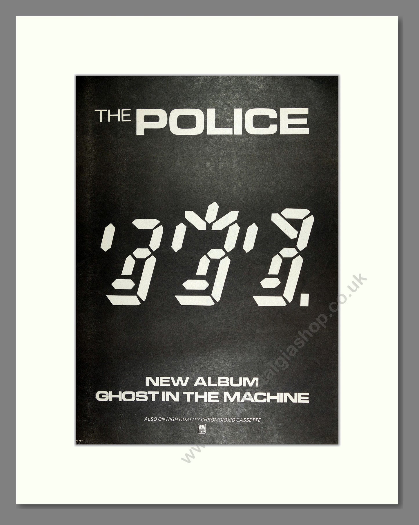 Police (The) - Ghost in the Machine. Vintage Advert 1981 (ref AD16526)