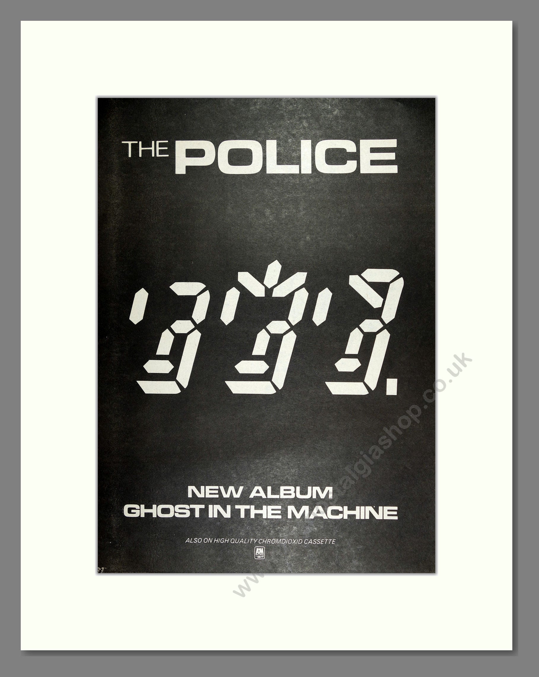 Police (The) - Ghost in the Machine. Vintage Advert 1981 (ref AD16526)