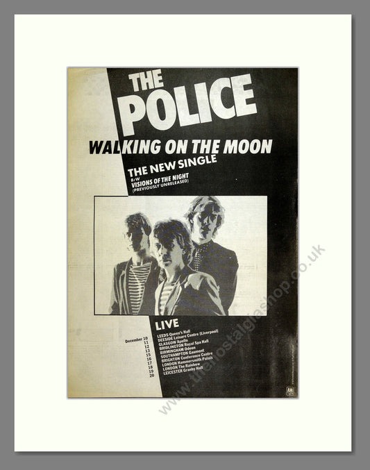Police (The) - Walking on the Moon. Vintage Advert 1979 (ref AD16527)