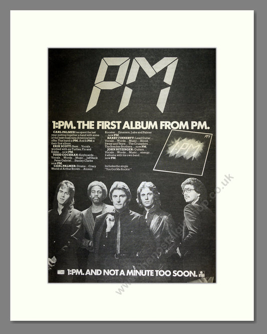 PM - 1:PM. Vintage Advert 1980 (ref AD16528)