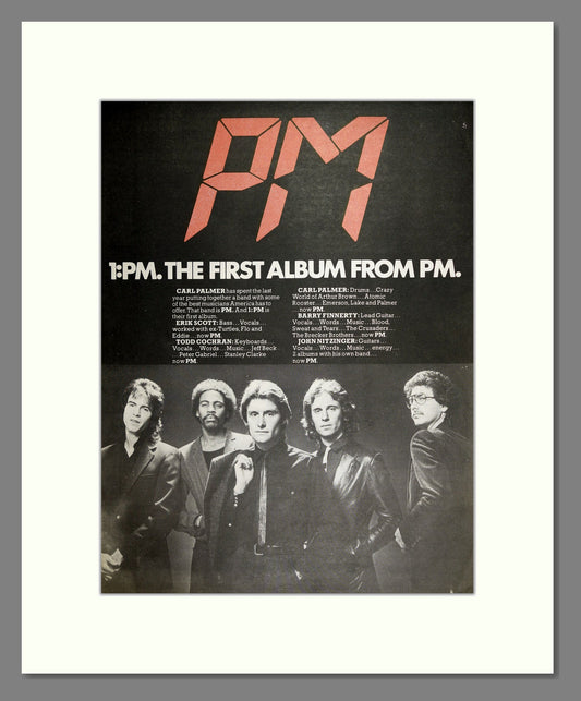 PM - 1:PM. Vintage Advert 1980 (ref AD16529)